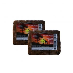 Pure African Black Soap 100gm 2 Pack (ABS)