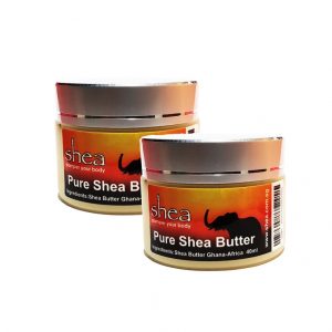 Shea Butter, Pure & Unrefined, 40ml 2Pack (USB)