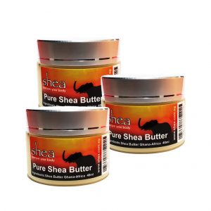 Shea Butter, Pure & Unrefined, 40ml 3Pack (USB)