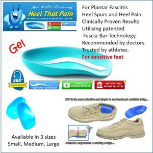 Foot Pain Relief Inserts Gel - Large (HTP)