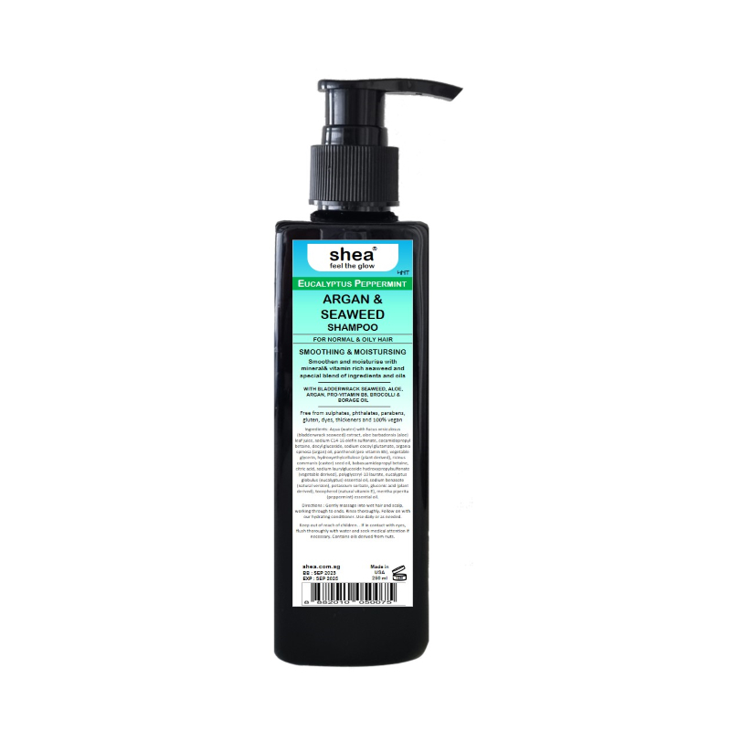 Argan Oily Scalp Shampoo - Peppermint 250ml (SBC)