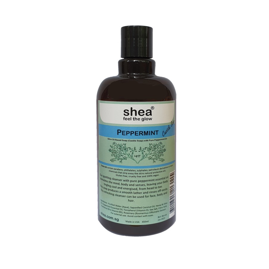 Castile Soap 450ml (SCS) - Peppermint